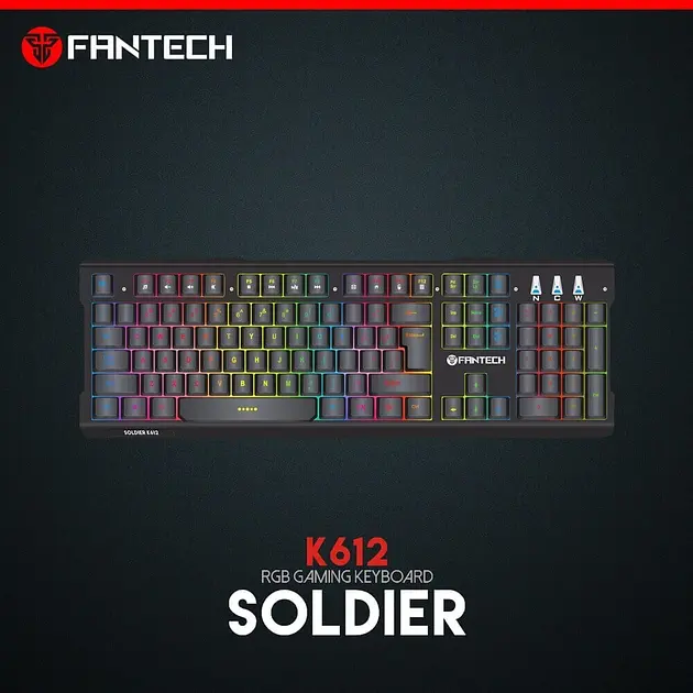Ігрова клавіатура Fantech Soldier K612 з механічними перемикачами та RGB підсвічуванням (23826-01_829) - фото 4