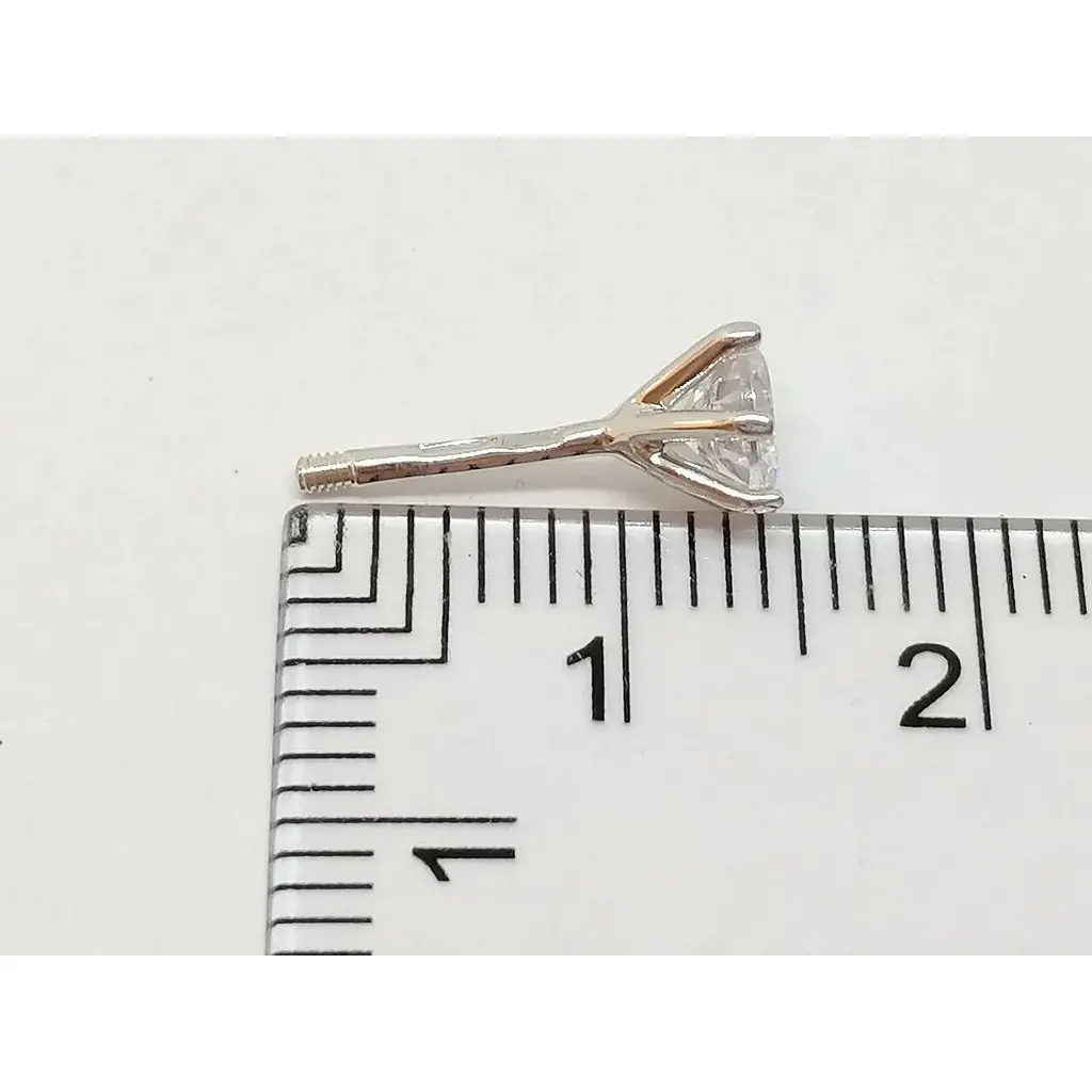 Серебряные пуссеты Qvaliz с фианитами. 902-01179 - фото 4