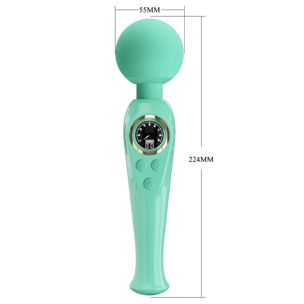 Вібромасажер PRETTY LOVE - Skyler Green, 10 vibration functions 9 speed levels PRETTY LOVE BW-055016LED-2 98569 - фото 7