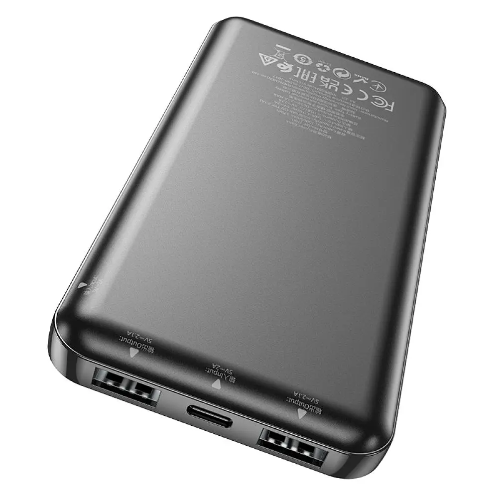 Універсальна мобільна батарея Hoco J100 High-ranking 10000 mAh Black (32283_2917021) - фото 4