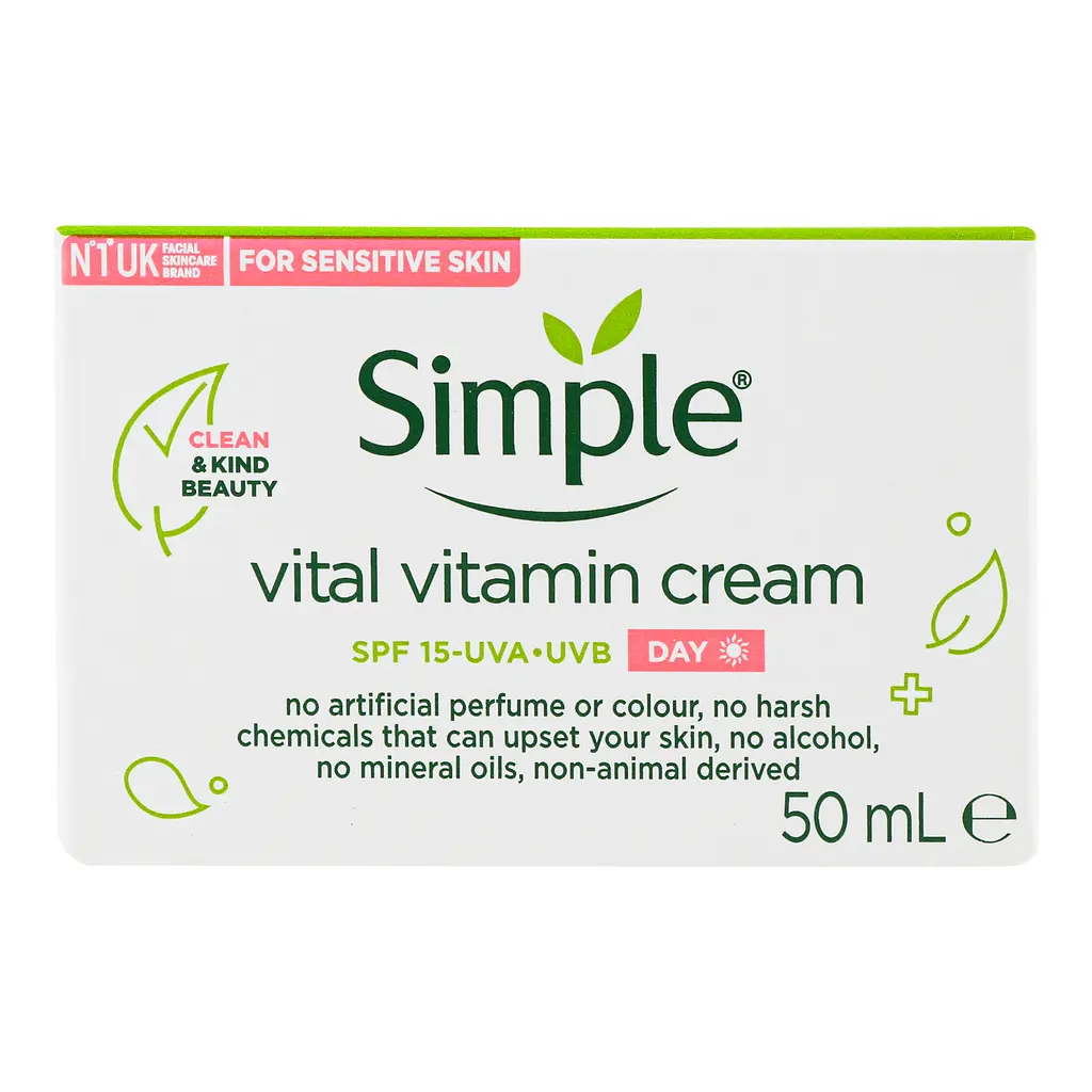 Дневной крем для лица Simple Kind to Skin, витаминный, 50 мл - фото 3