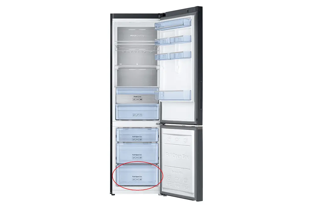 Контейнер морозильной камеры для холодильника Samsung RB37, DA97-13475С нижний 465x340x227 мм - фото 4