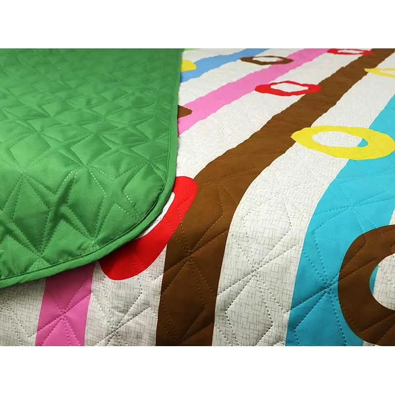 Покривало Руно, з ультрозвуковою стібкою, мікрофібра, 212х150 см, різнокольоровий (360.52У_Зелені Барви) - фото 3