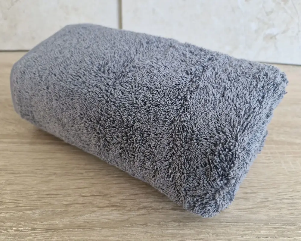 Рушник турецький махровий однотонний Gulcan 50х90 сірий Grey щільність 480 г/м2 петля 16/1 - фото 5