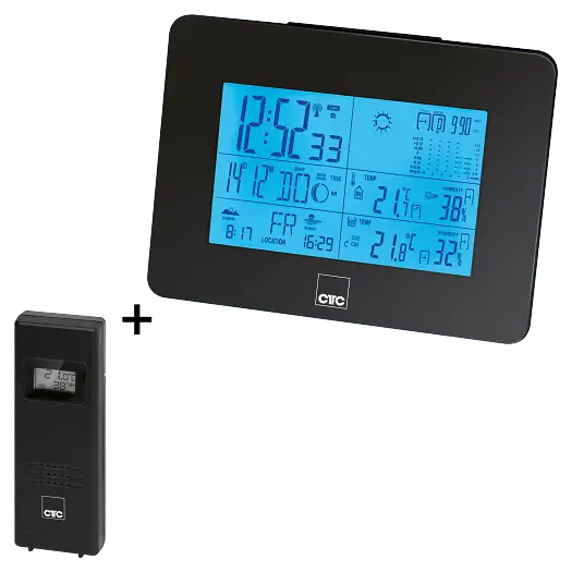 Метеостанція Clatronic WSU 7026 Black - фото 2