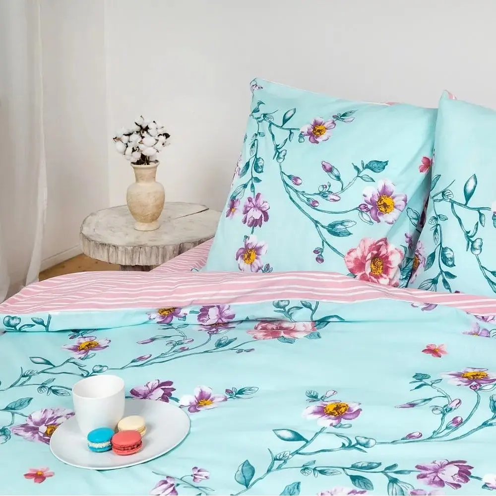 Комплект постельного белья ТЕП Everyday collection Pink Peony евро (2-03742_23968) - фото 2