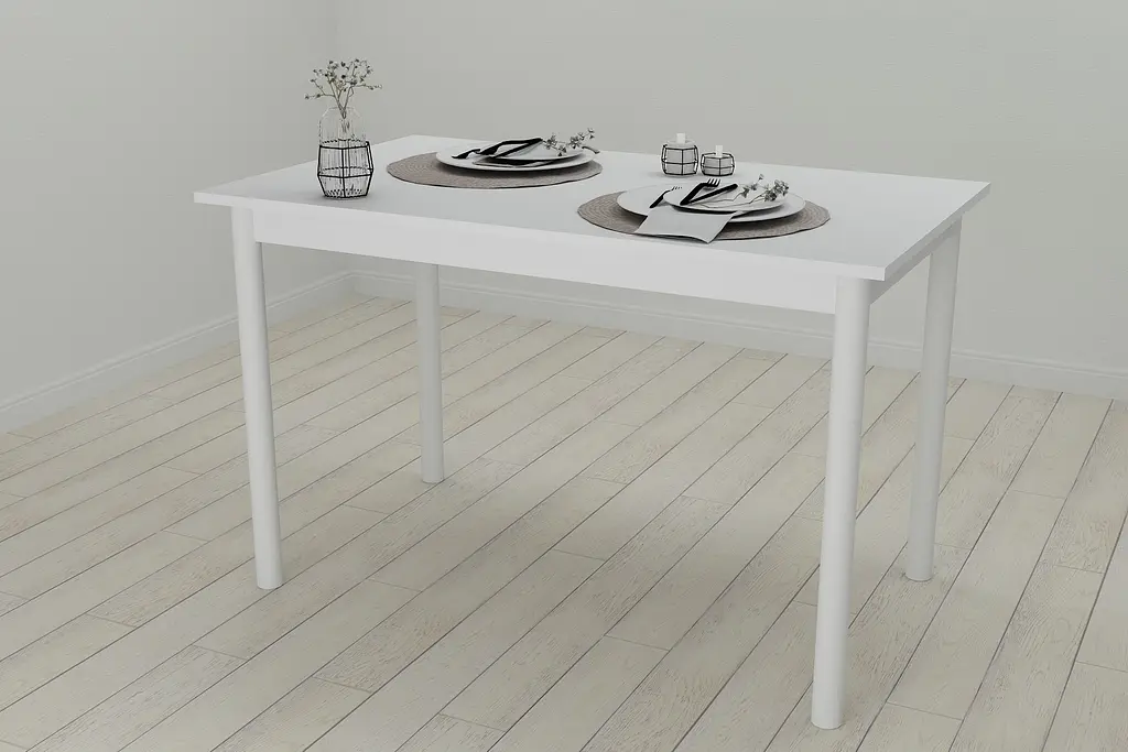 Стіл кухонний Ferrum-decor Беніта 75x120x60 Білий ДСП Білий 16мм (FRD-106266) - фото 2