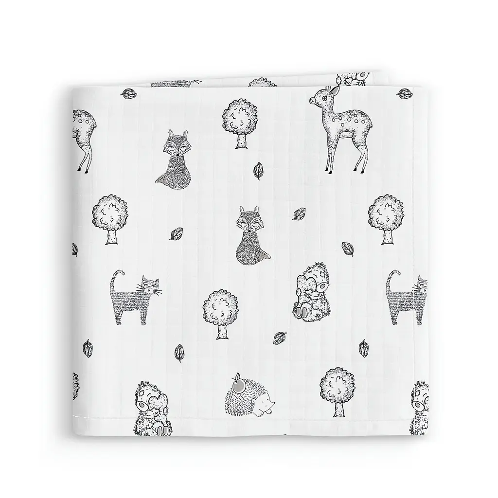 Муслінові пелюшки 110x150 WILD ANIMALS COSAS (4822052435168)