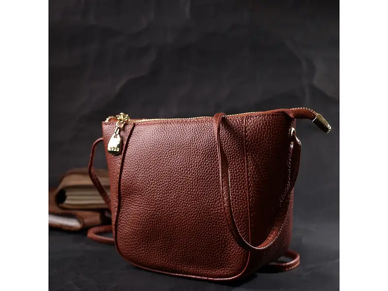 Жіноча шкіряна сумка Vintage 22х15,5х7,5 см sum0024821 - фото 7