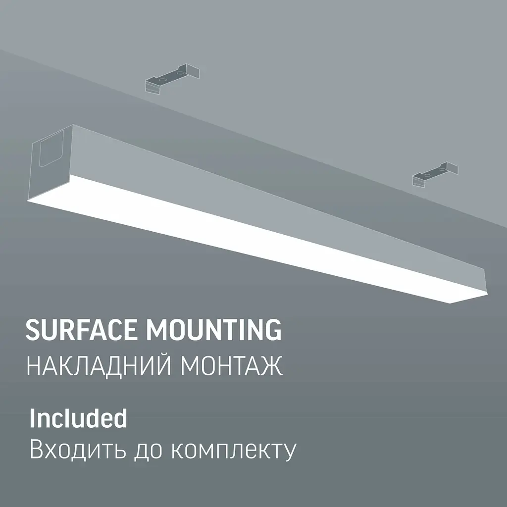 LED світильник Videx BN03 лінійний 30 Вт 0.6 м 5000 K 220 В чорний (VL-BN03-30065B) - фото 17