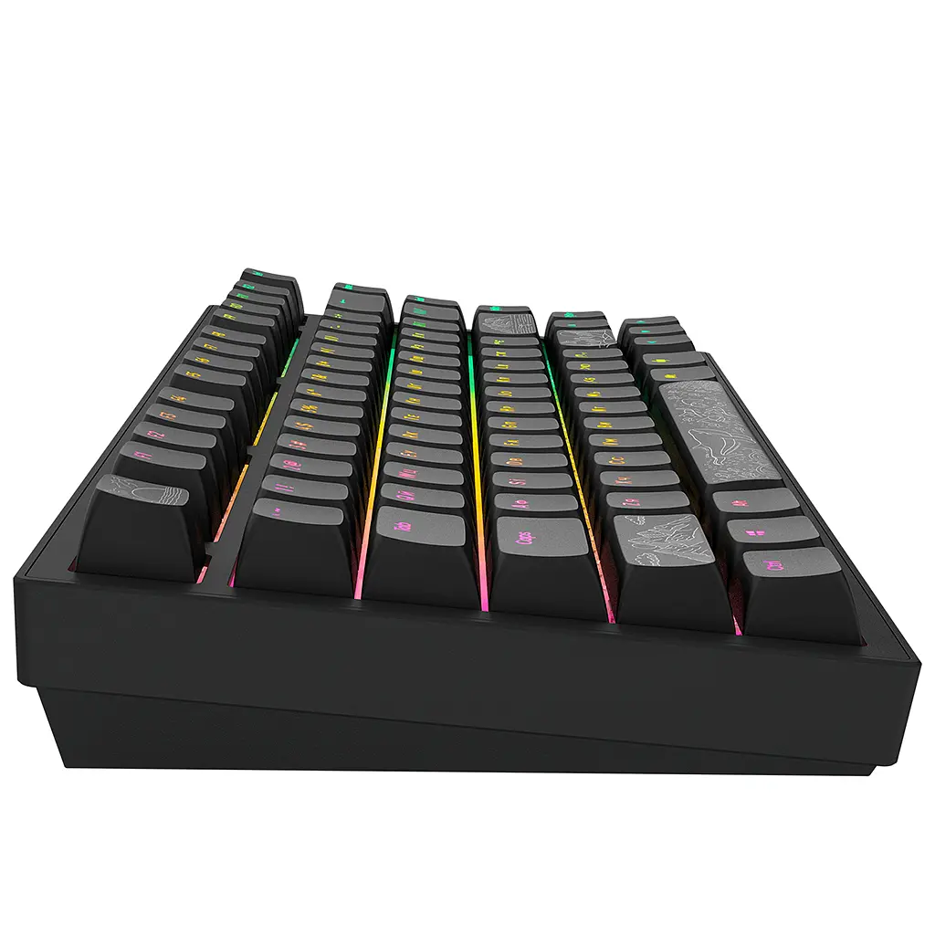 Клавіатура Dark Project ALU81 Terra Nostra PBT RGB Mech G3MS Moonstone Black (DPKB_NOSTRA_81_ANSI_BLACK_UA) - фото 7