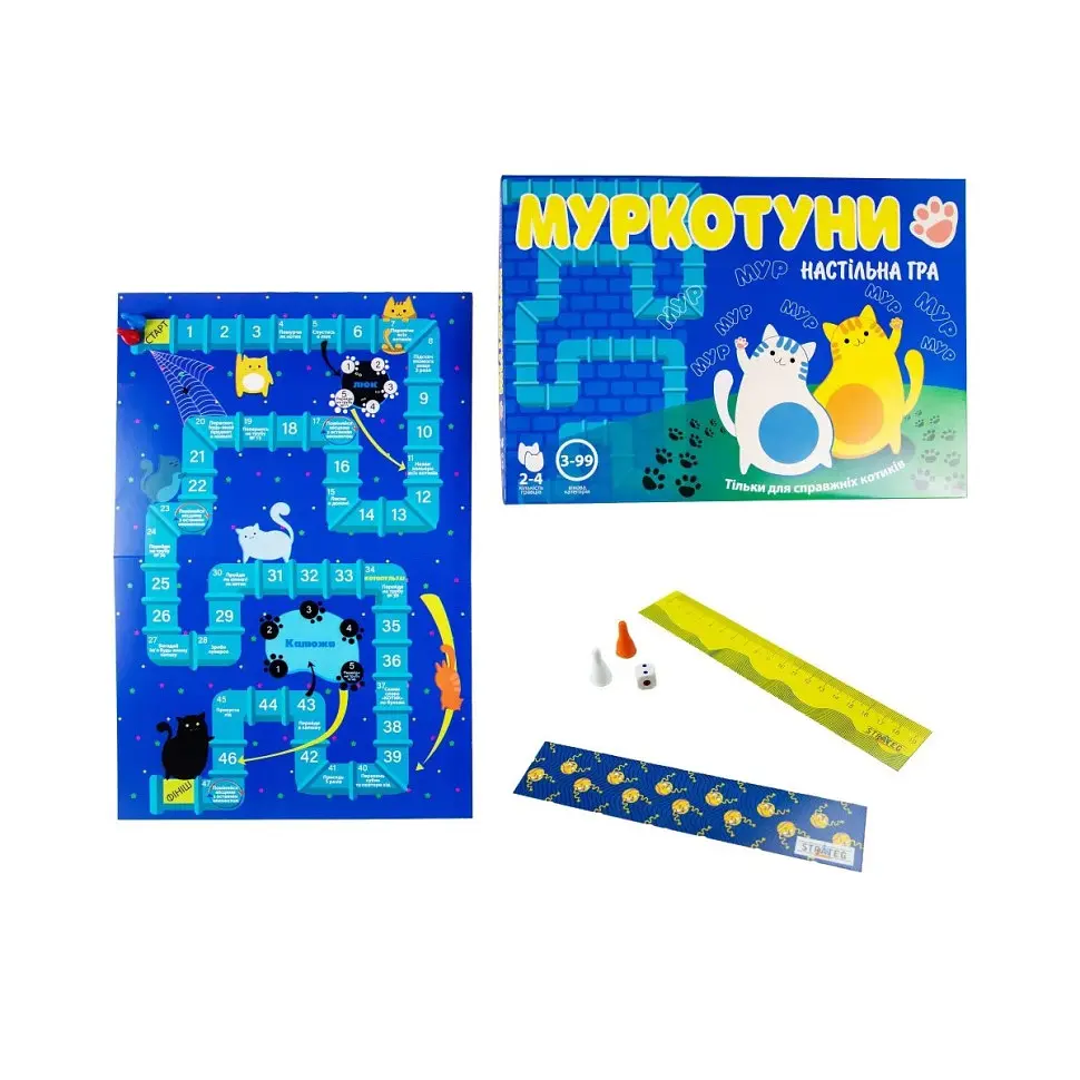 Настільна гра-бродилка "Муркотуни" Strateg 30246 українською мовою - фото 2