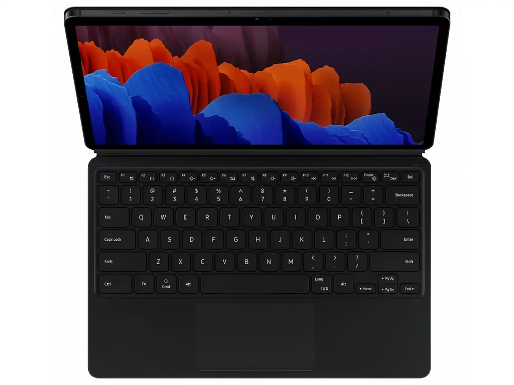 Чохол-клавіатура Samsung Book Cover Keyboard для Samsung Galaxy Tab S7+ Black (EF-DT970BBRGRU) - фото 8