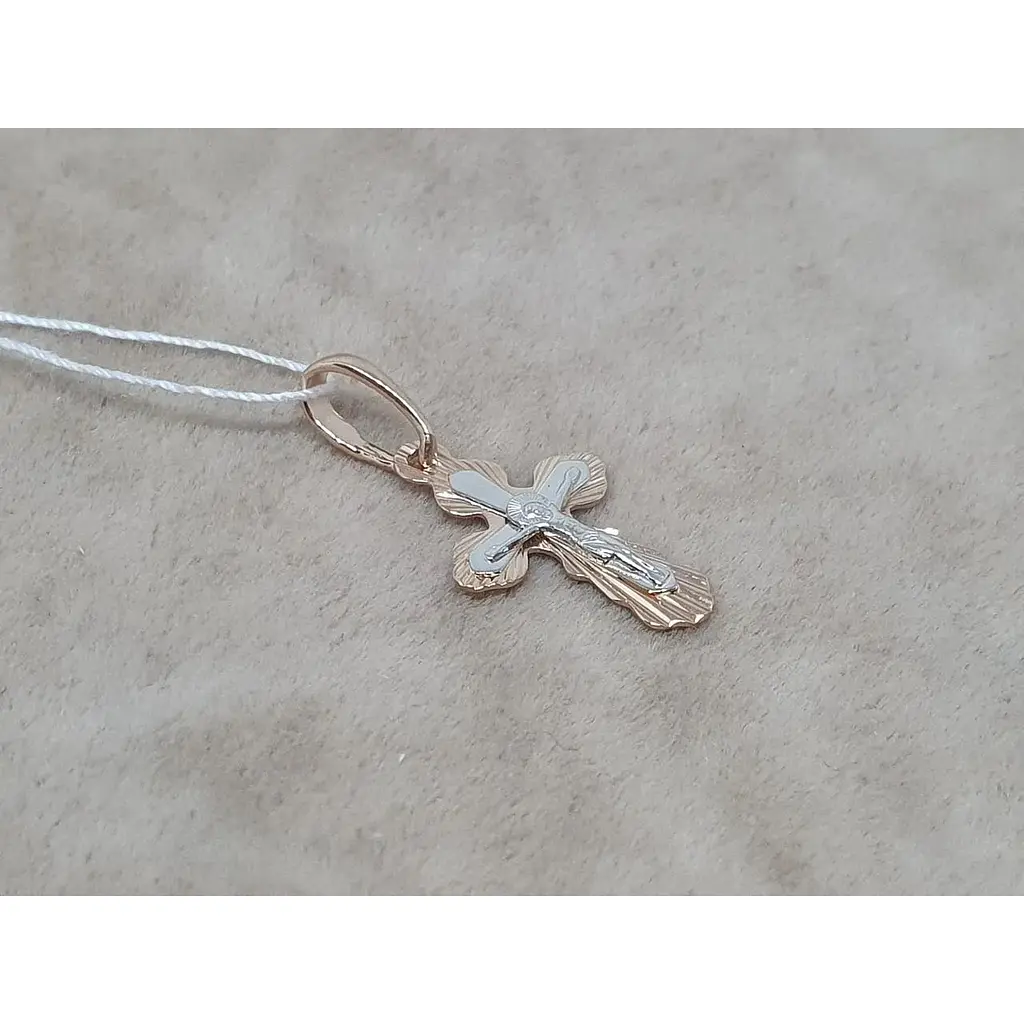 Золотой крестик Tango. Распятие Христа. 210222 - фото 2