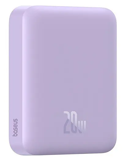 Зовнішній аккумулятор Baseus Magnetic Mini Air Wireless Fast Charge Power Bank 6000mAh 20W Nebula фіолетовий