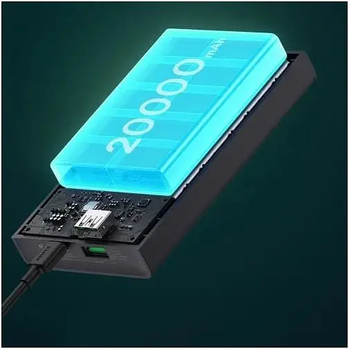 Портативная батарея Baseus 20000mAh 30W Adaman 2 + кабель USB to Type-C 0.3m PPAD050101 черная - фото 2