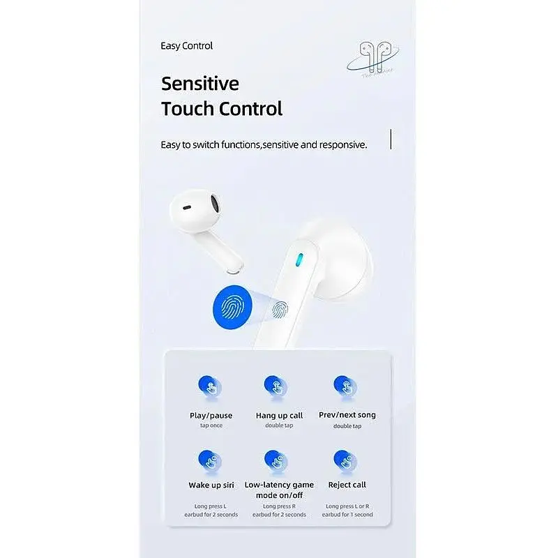 Навушники Usams NX10 Dual-mic ENC TWS Earbuds чорні 2 мікрофони - фото 5