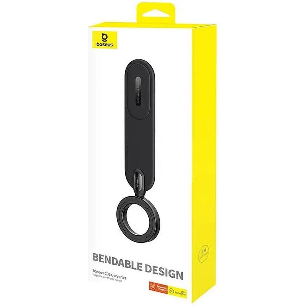 Автодержатель Baseus C02 Go Series Magnetic Car Phone Mount Black [C40165500111-00] [116104] - фото 5