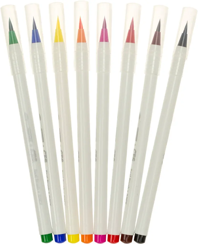 Фломастери-пензлики CoolForSchool Real Brush Juicy 8кольор. №CF15218