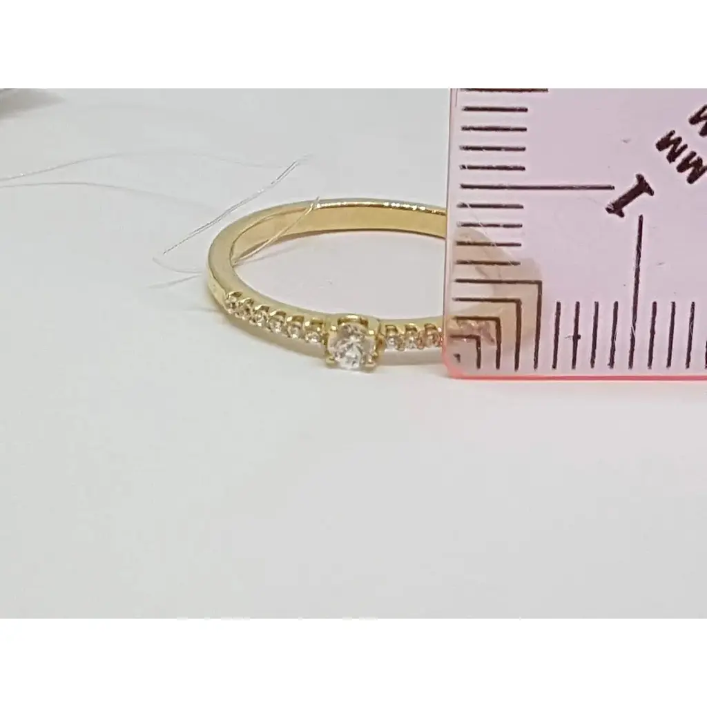 Золотое кольцо Qvaliz с фианитами. К00858Ж 16 - фото 5