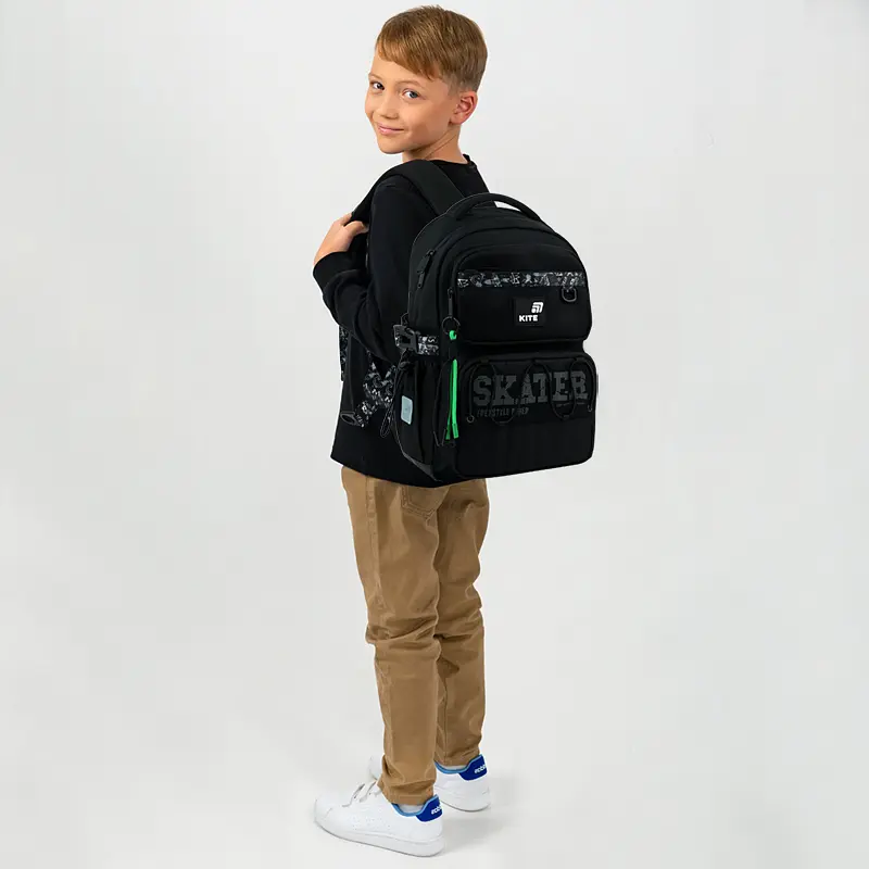 Рюкзак для початкової школи Kite Education 1022 Skater Чорний (K26-1022M-2) - фото 22