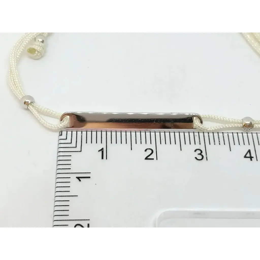 Браслет з текстилю Qvaliz з срібними вставками. 905-00912 - фото 3