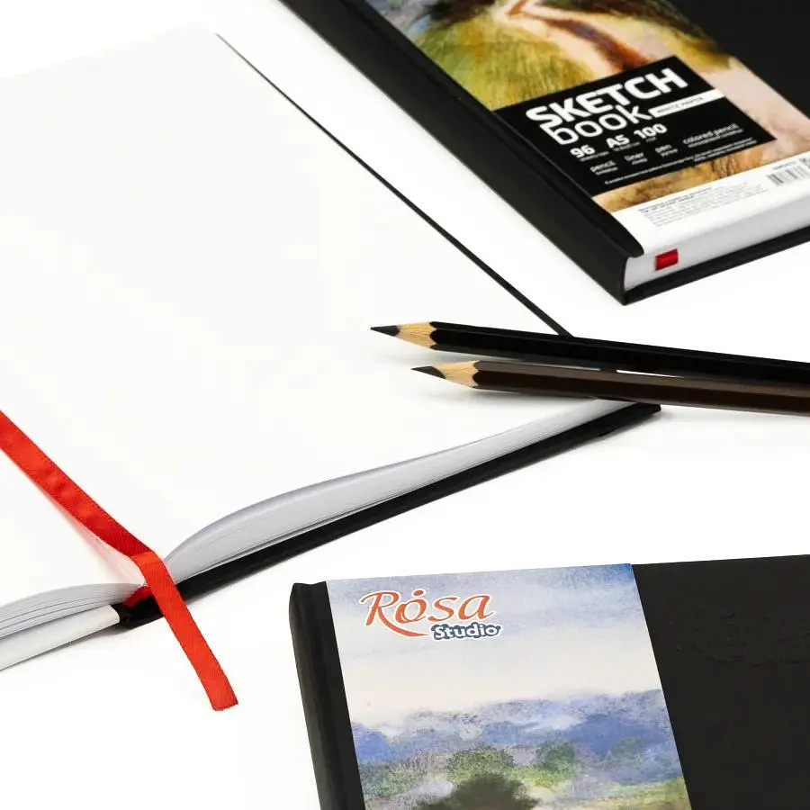 Блокнот для рисунка Rosa Studio A5 (14.8х21см) 100г/м2 96л черный - фото 6