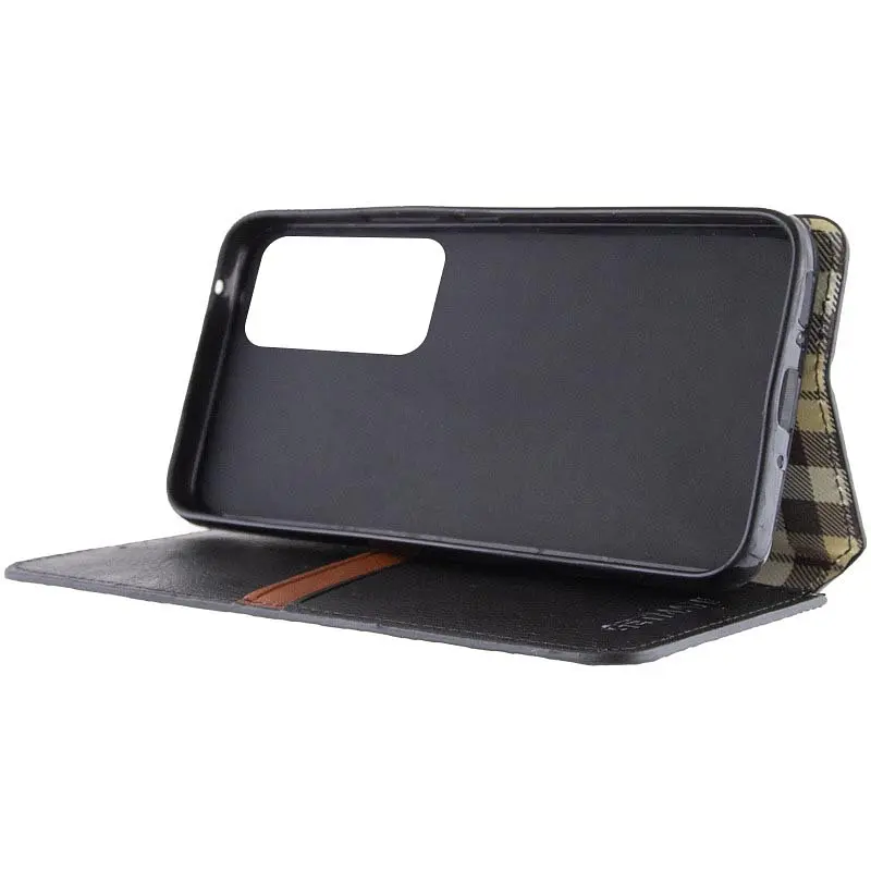 Шкіряний чохол-книжка GETMAN Cubic (PU) для Samsung Galaxy M35 5G Чорний - фото 5