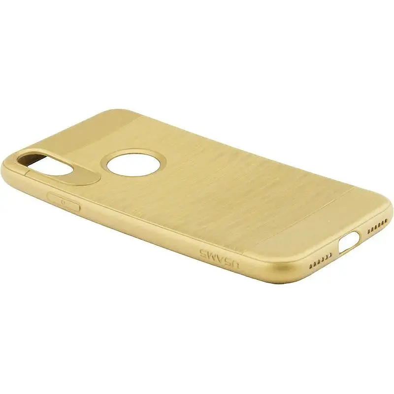 Чохол-накладка Usams Lavan Series Apple iPhone X Gold - фото 4