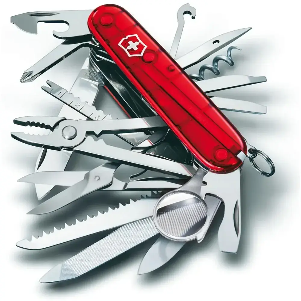 Ніж Victorinox Swisschamp Transparent Red (1.6795.T) - фото 2