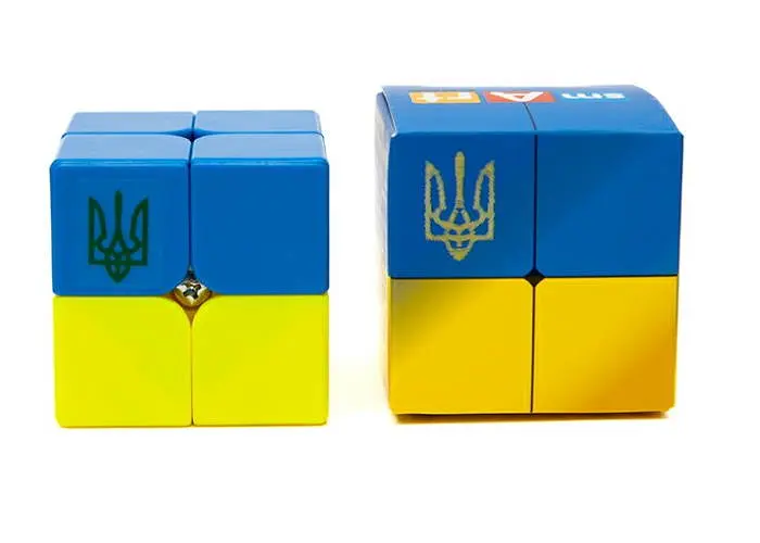 Розумний кубик 2х2х2 Прапор України (двоколірний) (Bicolor Smart Cube 2x2x2 "Ukraine") (SCU222) - фото 3