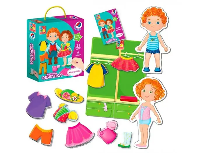Настільна гра Магнітна одягалка Олівер і Мія, Vladi Toys - фото 2