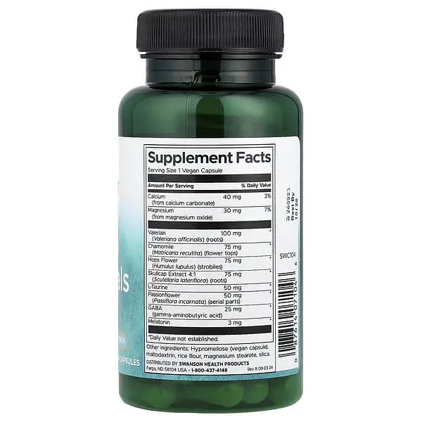 Інші екстракти Sleep Essentials 60 веганських капсул Swanson vit0005859 - фото 2