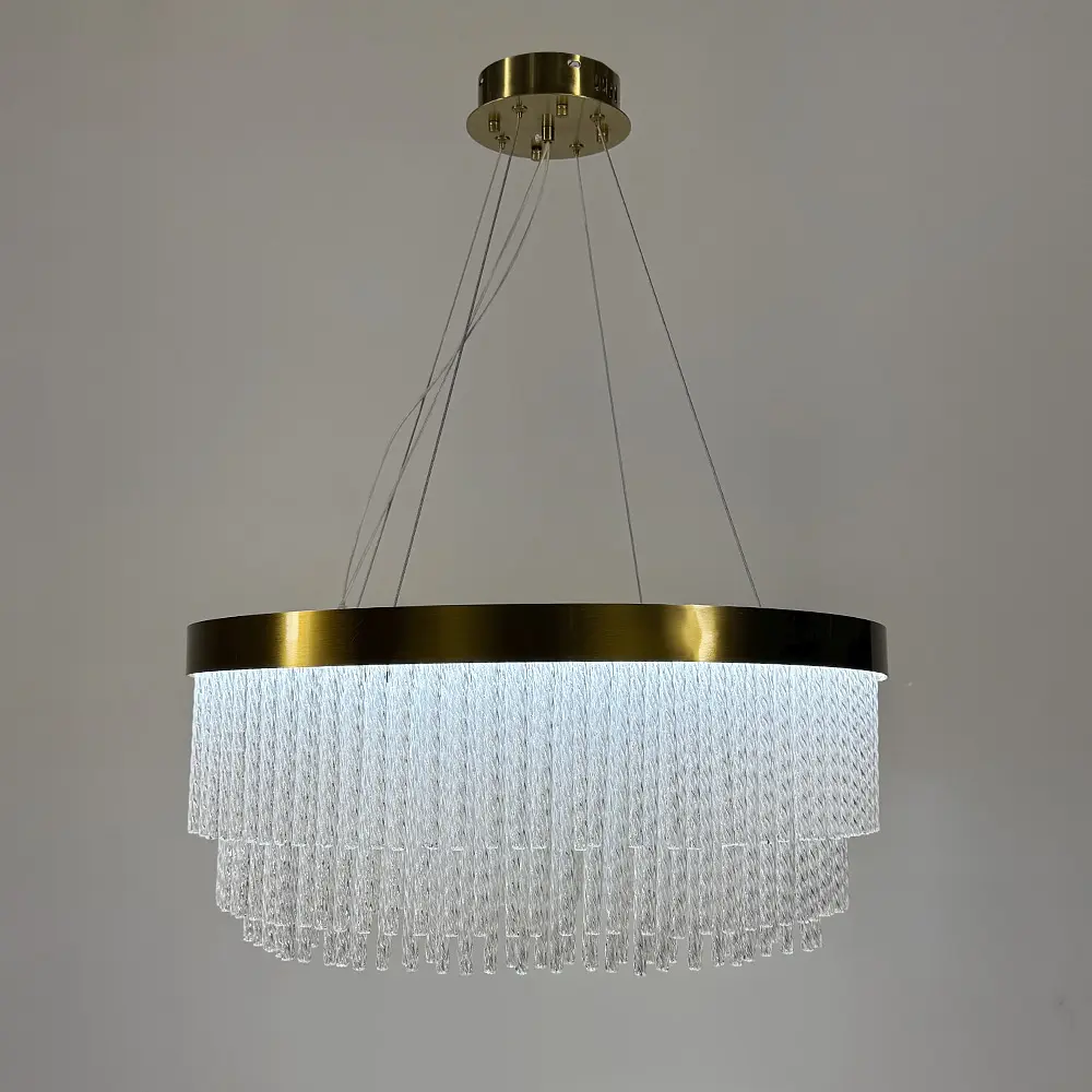 Изысканная подвесная LED люстра в латунном корпусе Ø 60 см Ст. M 221-600 | Line F - фото 8