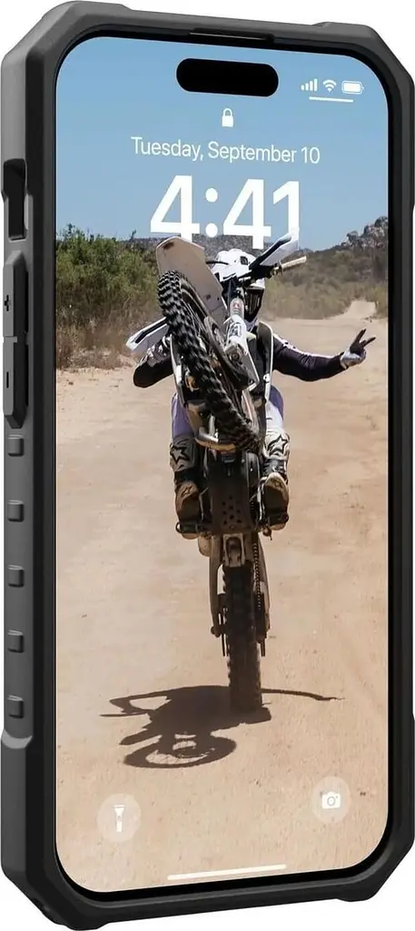 Оригінальний протиударний чохол UAG Pathfinder MagSafe для iPhone 15 Pro Ash (114281113131) - фото 8