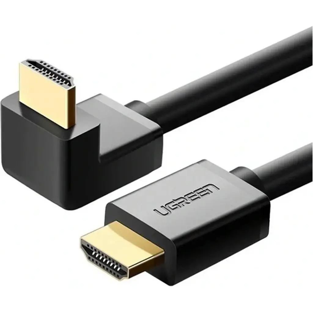 Кабель Ugreen HD103 HDMI to HDMI 90-Degree Right-Angle V2.0 1m Black (10172) [63384] - фото 3
