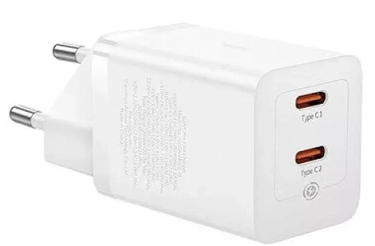 Мережевий зарядний пристрій Baseus GaN5 Pro Fast Charger 2Type-C 40W CCGP180102 White - фото 2
