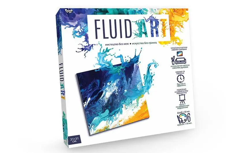 Набір для творчості FA-01-01,02,03,04,05 "Fluid ART" DANKO - фото 2