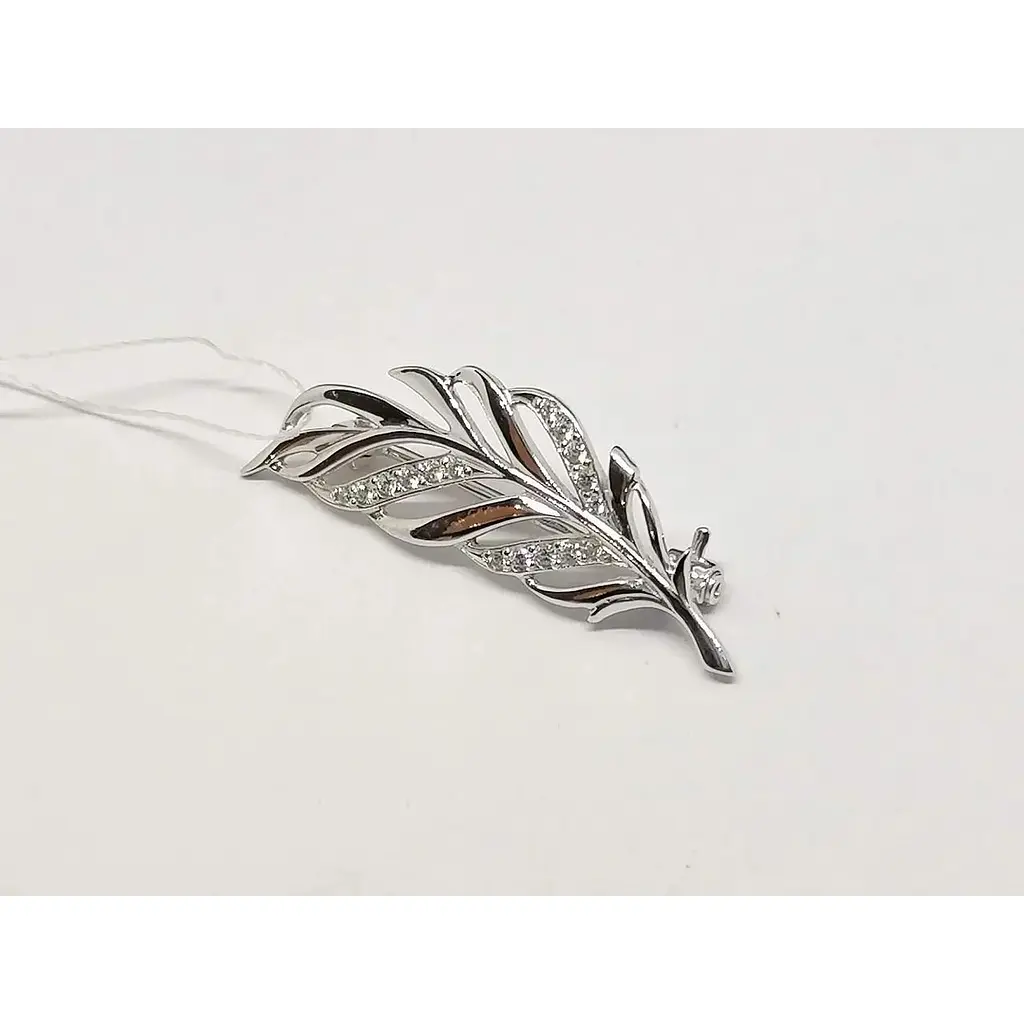 Золота брошка Імперія золота з фіанітами. БШ128БИ - фото 2