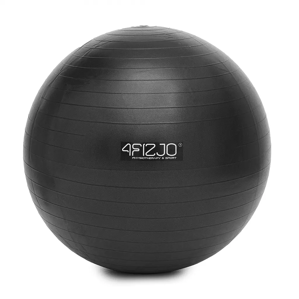 М'яч для фітнесу (фітбол) 4FIZJO 55 см Anti-Burst 4FJ0399 Black (P-5907739316257) - фото 2