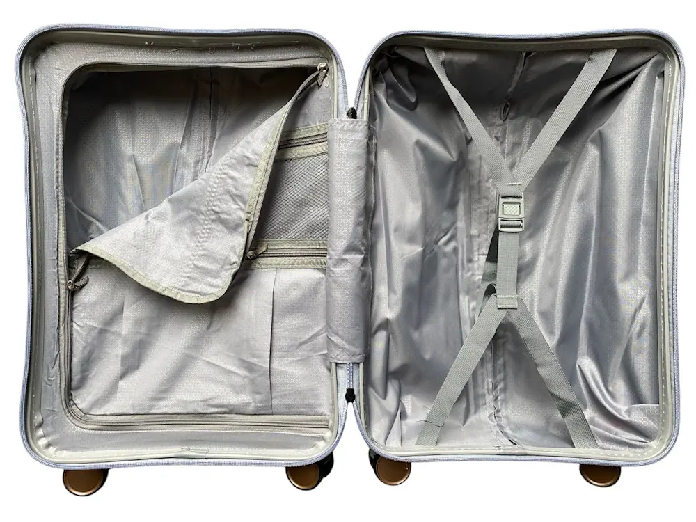 Валіза середня (M) Milano bag 015 полікарбонат Срібна - фото 6