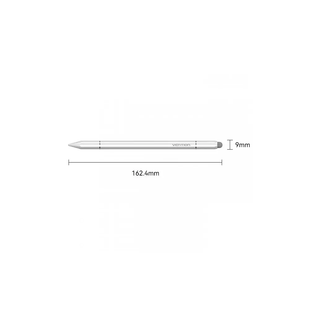 Стилус VENTION 3-in-1 Magnetic Stylus Pen White Aluminum Alloy Type (KQLW0) - фото 2