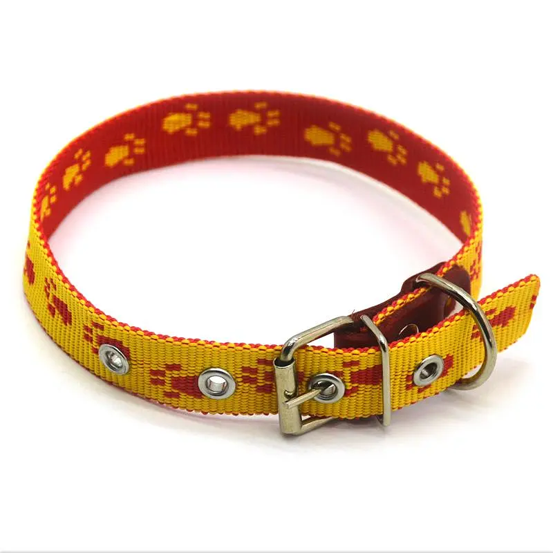 Ошейник для собак Zoo-hunt Лапки 1,6 см 24-32 см капрон Серо-голубой - фото 4