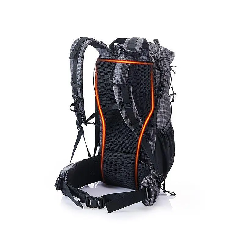 Рюкзак туристичний Naturehike Rock NH19BP095, 60+5 л, графіт в клітинку - фото 3