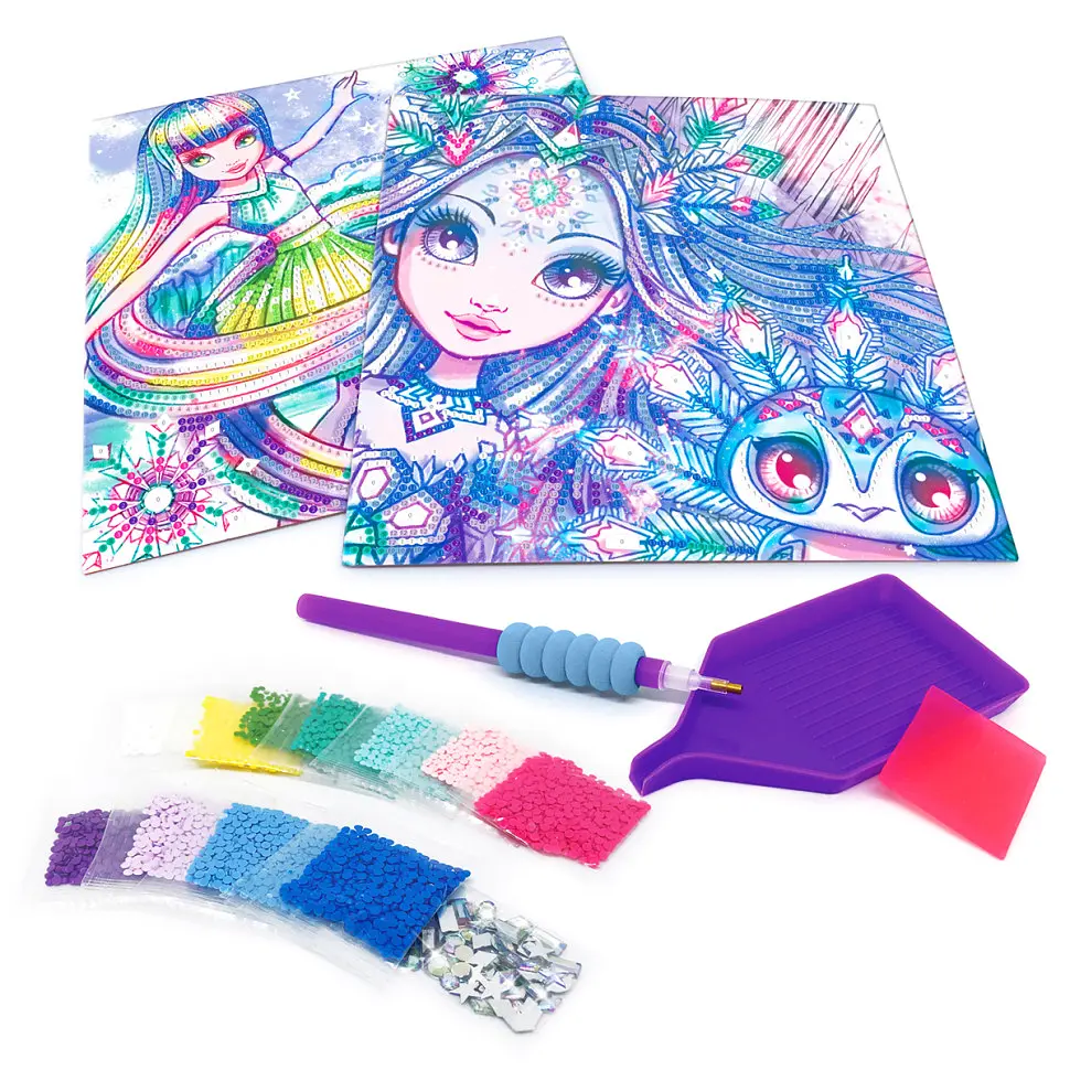 Набір для творчості з алмазною мозаїкою Морозне сяйво Nebulous Stars 11126 з аплікатором-ручкою - фото 2