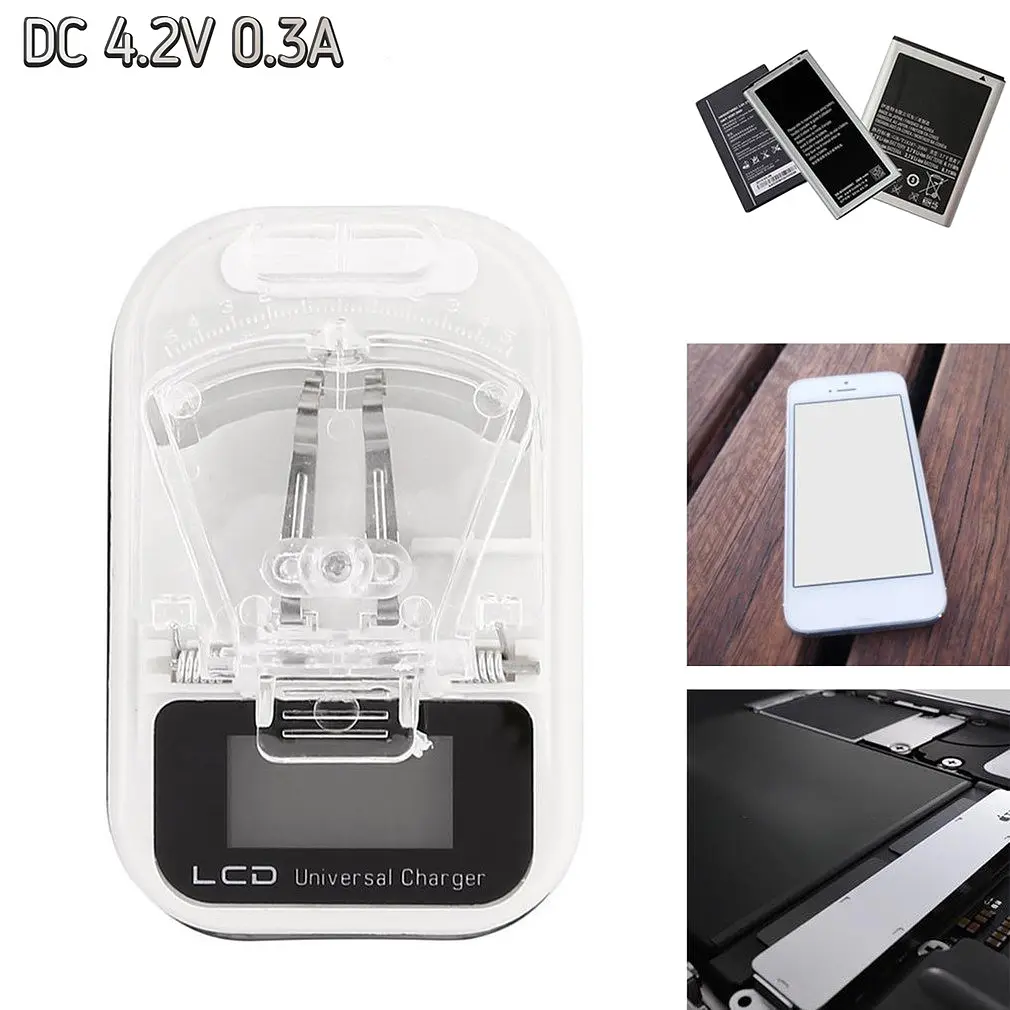 Адаптер живлення жабка LCD USB Charger HY02 4.2 V 0.3 A заряджання жабка для батареї блок живлення жабка - фото 3