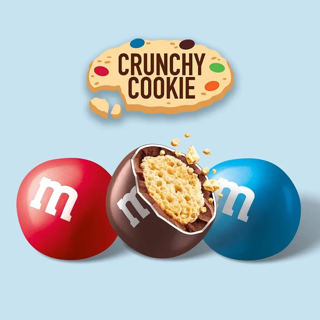 Драже M&M's Crunchy Cookie Milk Chocolate Candy 80.2г - фото 4