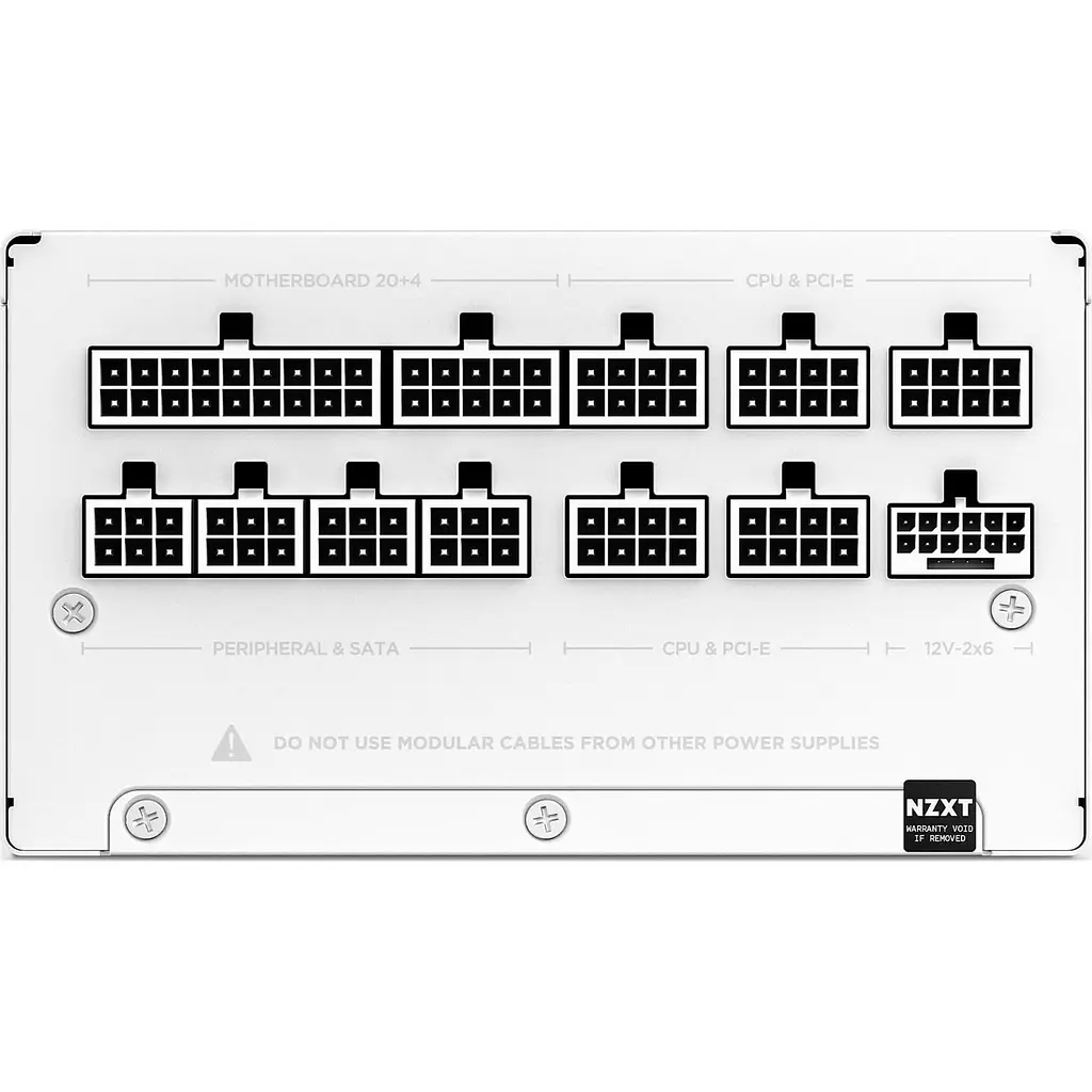 Блок живлення NZXT C1200W ATX 3.1 80+ Gold (PA-2G2BW-EU) White - фото 4