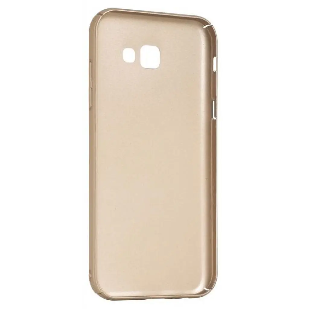 Чохол до мобільного телефона Digi для SAMSUNG A7 (2017)/A720 - Soft touch PC (Gold) (6330590) - фото 2