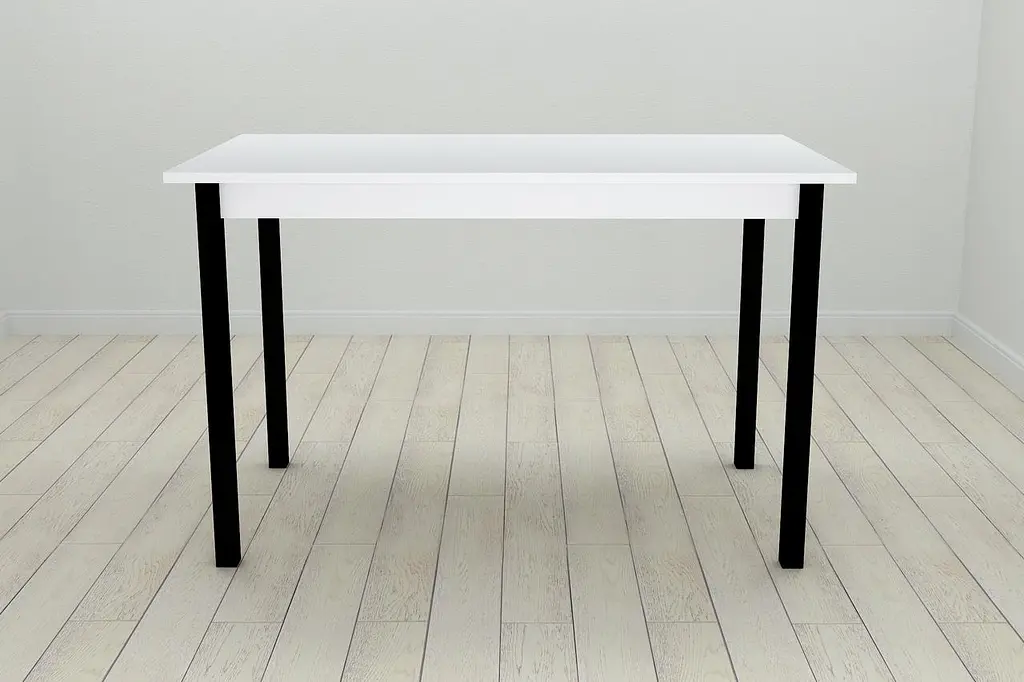 Стіл кухонний Ferrum-decor Маріо 75x120x70 Чорний ДСП Біле 16мм (FRD-106195) - фото 3